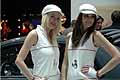 Hot Sexy Girls con il cappellino allo stand Abarth al Ginevra Motor Show 2011